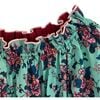 Women's Grace Dress, Turquoise Chinoiserie - Dresses - 2