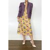 Women's Grace Dress, Yellow Chintz - Dresses - 4