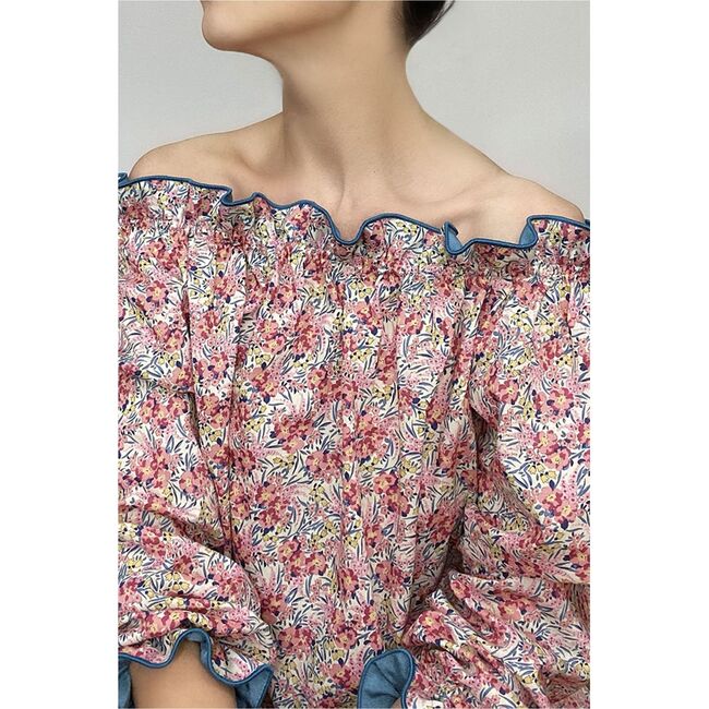 Women's Grace Dress, Swirling Floral - Dresses - 5