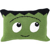 Mini Monster Pillow, Green - Decorative Pillows - 1 - thumbnail