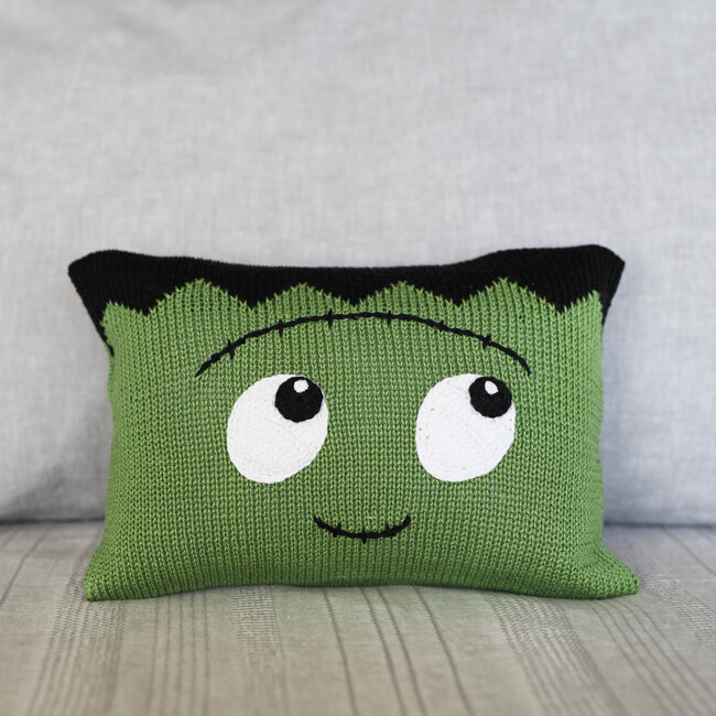 Mini Monster Pillow, Green