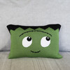 Mini Monster Pillow, Green - Decorative Pillows - 2