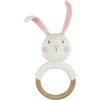 Crochet Bunny Ring Rattle Teether - Teethers - 1 - thumbnail