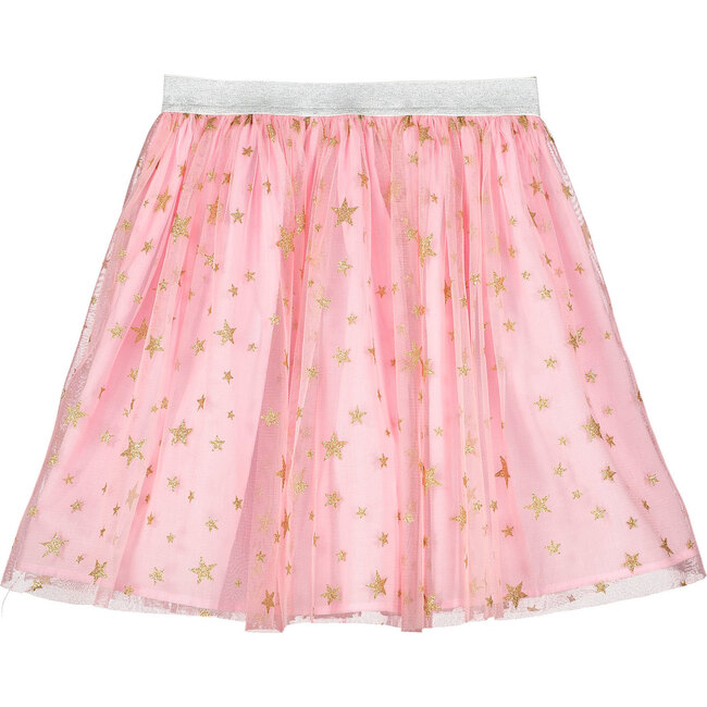 Bop Pink Star Tulle Girls Party Skirt - Skirts - 1
