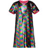 Two Way Sequin Dress, Rainbow - Dresses - 1 - thumbnail