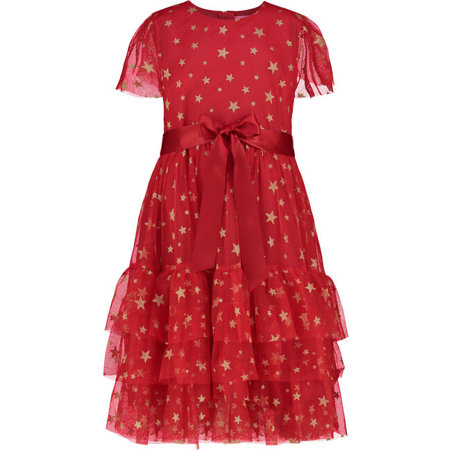 Cinderella Party Dress, Red Star Tulle