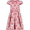 Charlotte Party Dress, Red Floral - Dresses - 1 - thumbnail