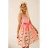 Daisy Embroidered Tulle Dress, Pink - Ceremonial Dresses - 2