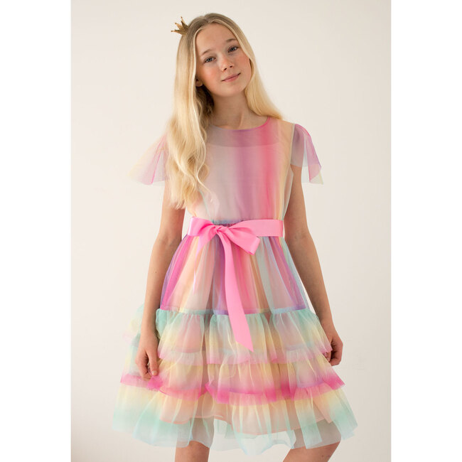 Cinderella Rainbow Tulle Dress, Pink & Lilac