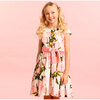 Cotton Pink Fruit Party Dress, White - Dresses - 2