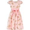 Cotton Butterfly Party Dress, Pink - Dresses - 1 - thumbnail