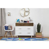 Eero 4-Drawer Dresser, White/Natural Walnut - Dressers - 2