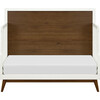 Palma 4-in-1 Convertible Crib with Toddler Bed Conversion Kit, White/Natural Walnut - Cribs - 5