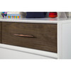 Eero 4-Drawer Dresser, White/Natural Walnut - Dressers - 6