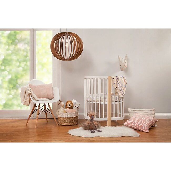 Mini oval hot sale crib