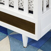 Eero 4-in-1 Convertible Crib with Toddler Bed Conversion Kit, White/Natural Walnut - Cribs - 3