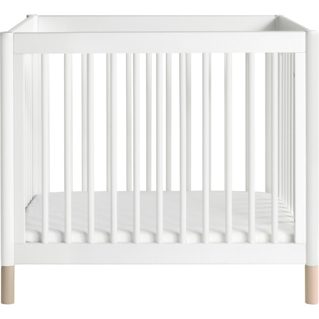 Gelato 4-in-1 Convertible Mini Crib and Twin bed, White/Washed Natural