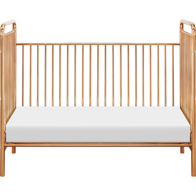 Jubilee 3-in-1 Convertible Metal Crib, Gold - Cribs - 5