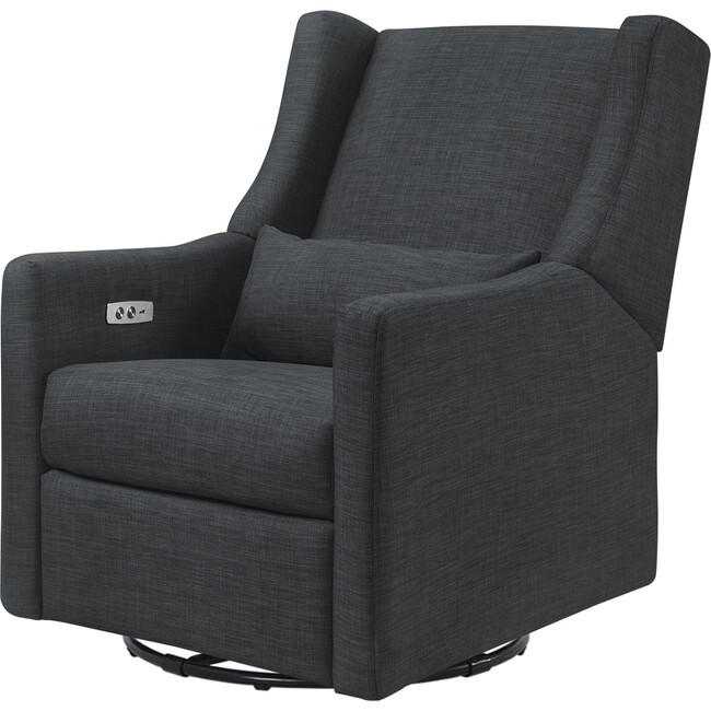 Kiwi Electronic Recliner & Swivel Glider with USB Port, Coal Grey - Nursery Chairs - 1