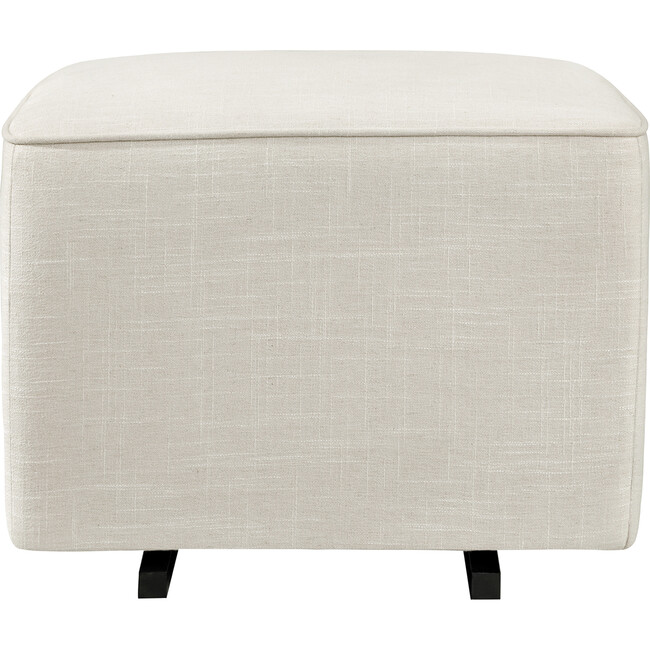 Gliding Ottoman, White Linen - Nursery Chairs - 2