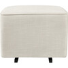 Gliding Ottoman, White Linen - Nursery Chairs - 2