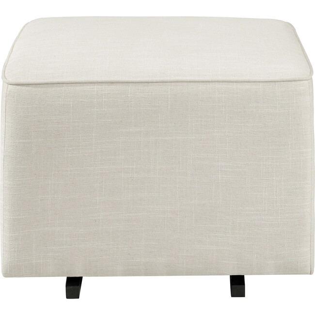 Gliding Ottoman, White Linen - Nursery Chairs - 3