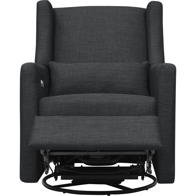 Kiwi Electronic Recliner & Swivel Glider with USB Port, Coal Grey - Nursery Chairs - 4