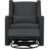 Kiwi Electronic Recliner & Swivel Glider with USB Port, Coal Grey - Nursery Chairs - 4