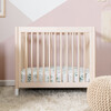 Gelato 4-in-1 Convertible Mini Crib and Twin bed, Washed Natural/White - Cribs - 3 - thumbnail