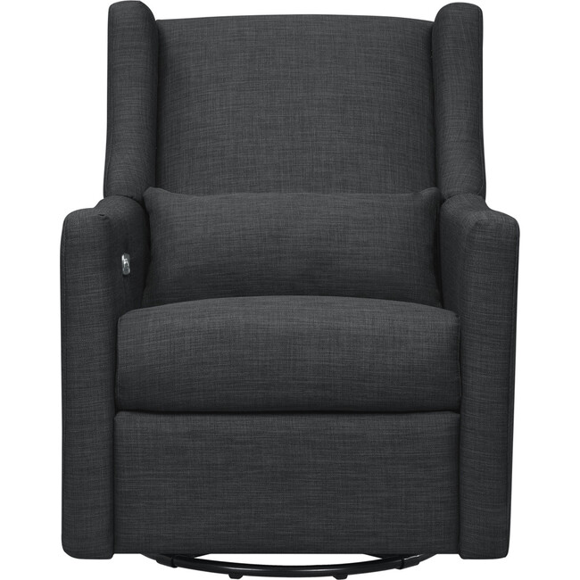 Kiwi Electronic Recliner & Swivel Glider with USB Port, Coal Grey - Nursery Chairs - 5