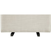 Gliding Ottoman, White Linen - Nursery Chairs - 5
