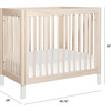 Gelato 4-in-1 Convertible Mini Crib and Twin bed, Washed Natural/White - Cribs - 4 - thumbnail
