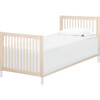 Gelato 4-in-1 Convertible Mini Crib and Twin bed, Washed Natural/White - Cribs - 5