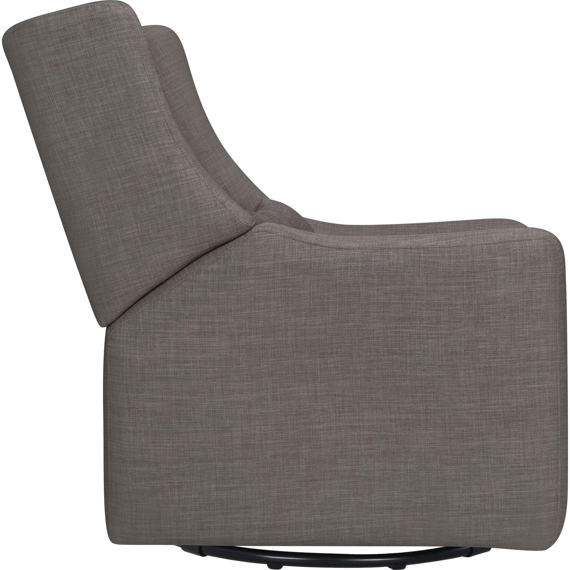 Kiwi Electronic Recliner and Swivel Glider with USB Port Grey Tweed Babyletto Nursery Chairs Ottomans Maisonette