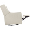 Kiwi Electronic Recliner and Swivel Glider with USB Port, White Linen - Nursery Chairs - 4