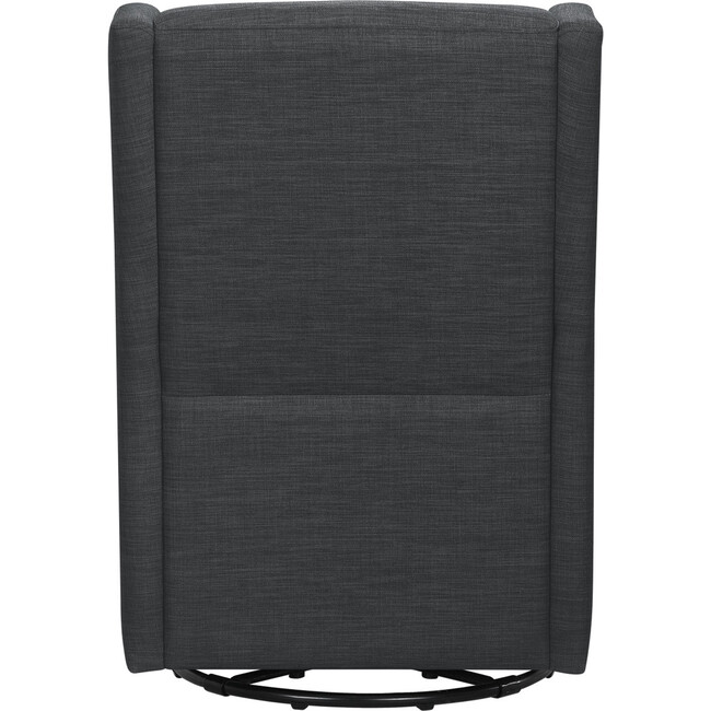 Toco Swivel Glider and Stationary Ottoman, Coal Grey - Nursery Chairs - 8