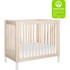Gelato 4-in-1 Convertible Mini Crib and Twin bed, Washed Natural/White - Cribs - 7