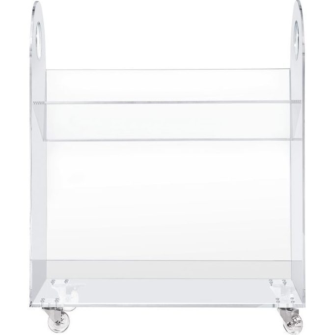 Presto Acrylic Bookcase and Cart - Bookcases - 1