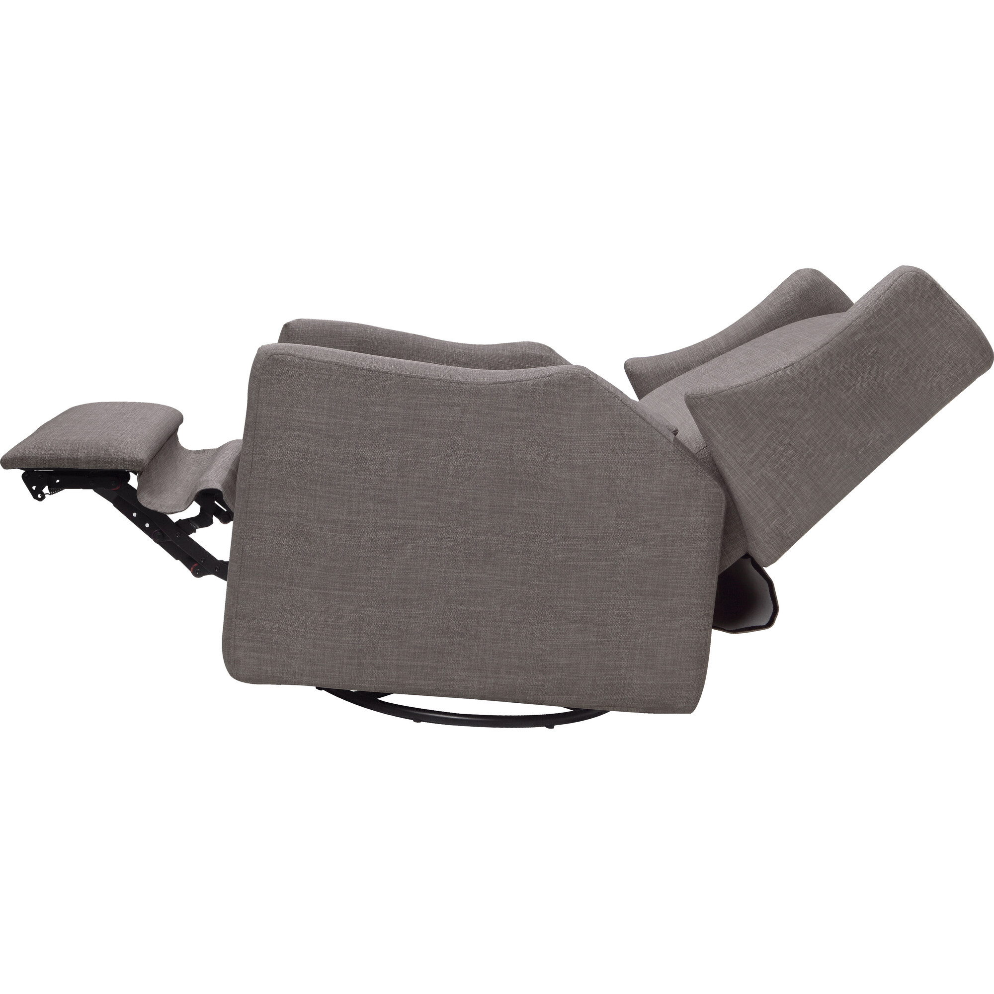 Babyletto kiwi swivel electronic recliner in grey tweed best sale