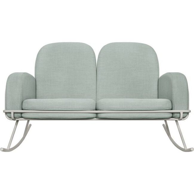 Ami Bassinet Rocker, Green - Nursery Chairs - 1