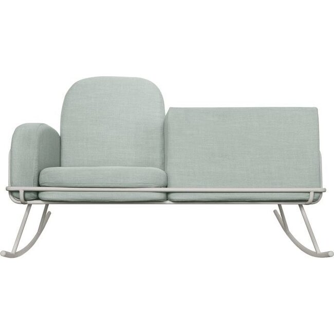Ami Bassinet Rocker, Green - Nursery Chairs - 2