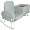 Ami Bassinet Rocker, Green - Nursery Chairs - 4