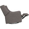 Kiwi Electronic Recliner and Swivel Glider with USB Port, Grey Tweed - Nursery Chairs - 5