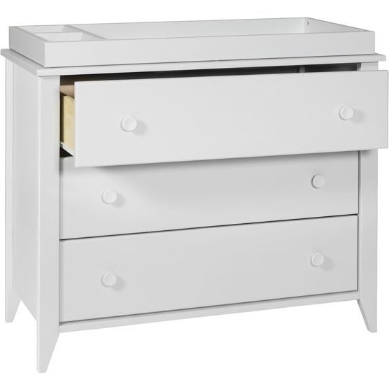 Sprout 3-Drawer Changer Dresser with Removable Changing Tray, Light Grey - Dressers - 3
