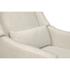 Kiwi Electronic Recliner and Swivel Glider with USB Port, White Linen - Nursery Chairs - 6