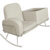 Ami Bassinet Rocker, Beige - Nursery Chairs - 4