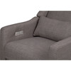 Kiwi Electronic Recliner and Swivel Glider with USB Port, Grey Tweed - Nursery Chairs - 6