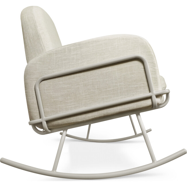 Ami Bassinet Rocker, Beige - Nursery Chairs - 7