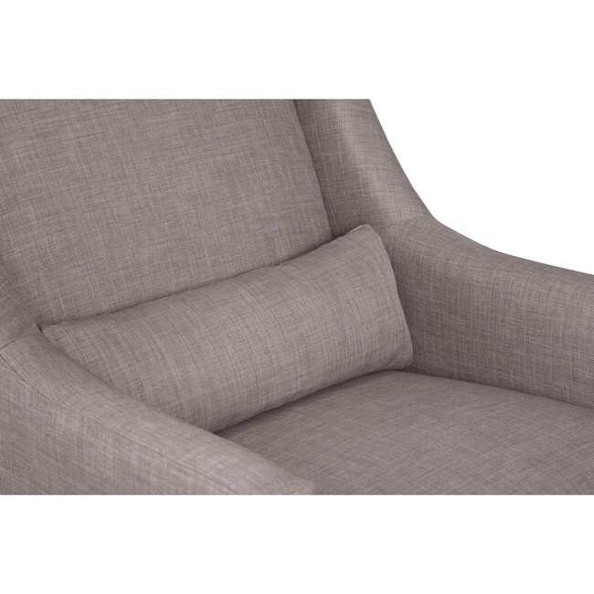 Toco Swivel Glider and Stationary Ottoman, Grey Tweed - Nursery Chairs - 7