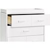 Scoot 3-Drawer Changer Dresser with Removable Changing Tray, White - Dressers - 5